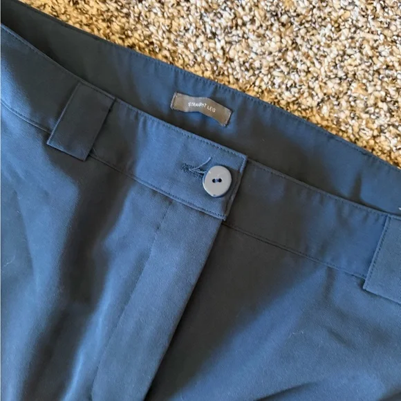 Worthington Straight-Leg Dress Pants in Teal - Picture 2 of 4